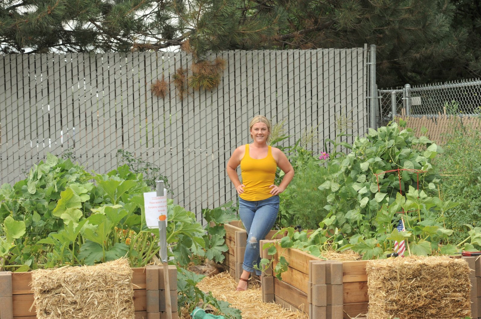 community garden at the empowerment center