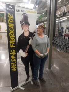 heather morton at welding school